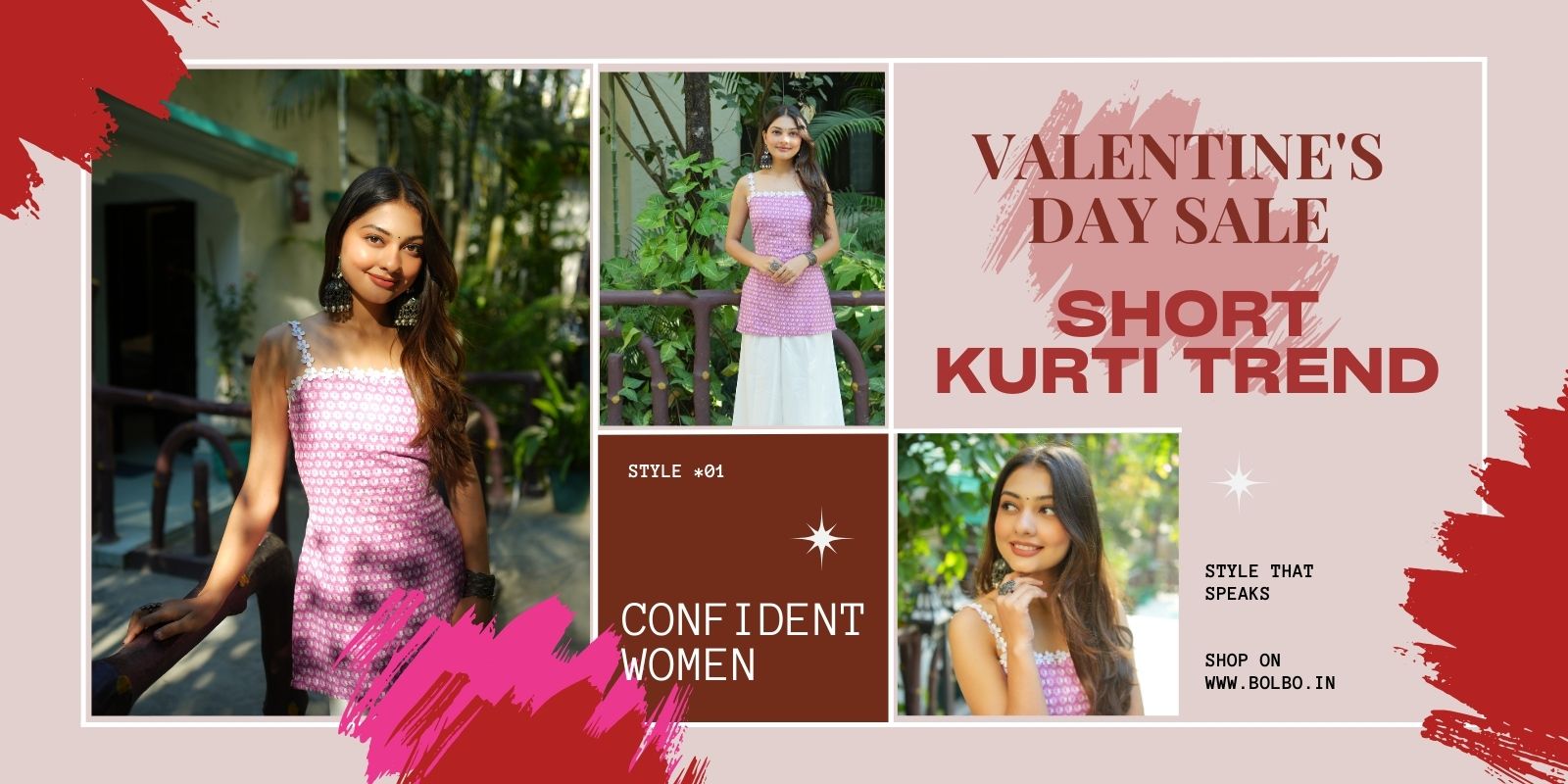 valentine’s day outfit ideas short kurti