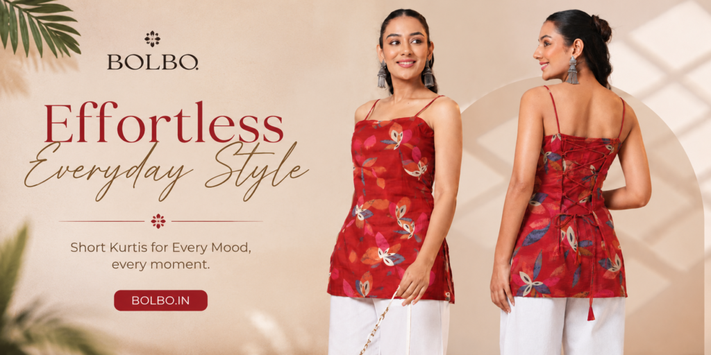 comfortable short kurti for daily wear