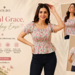 floral short kurti designs
