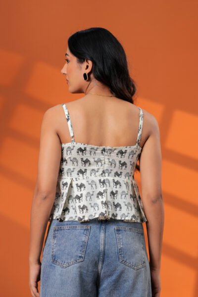 Safari Print Cotton Short Kurti